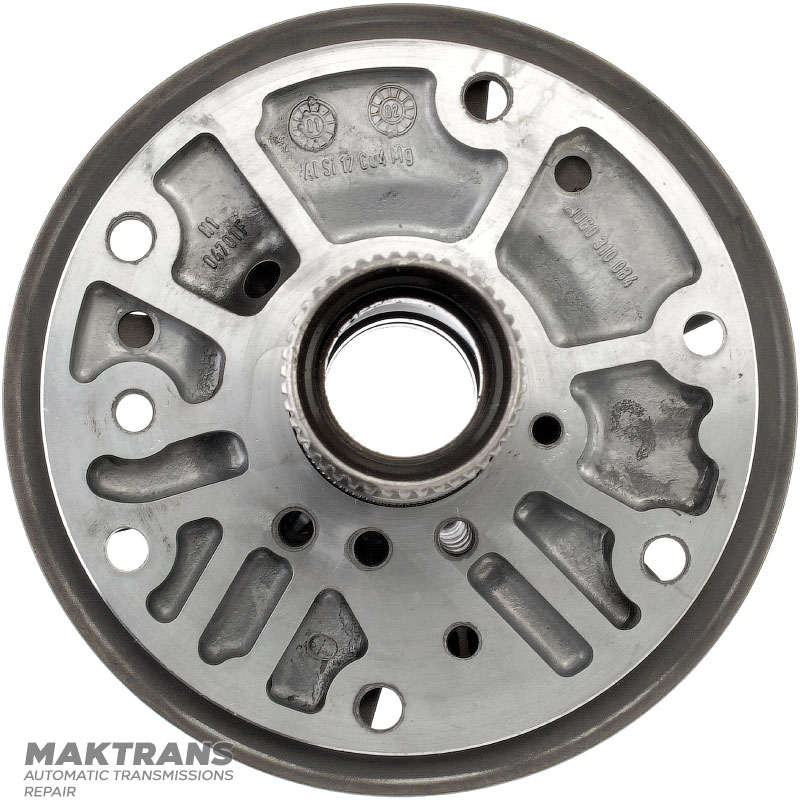 Oil pump hub ZF 5HP19 — 1060310084 (overall height 159 mm, 43 splines (outer Ø 34.80 mm), inner Ø of sleeve 22.55 mm)