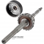 Rear planetary gear / output shaft (shaft length 272 mm) TOYOTA A750E 3571360050, 3576060071, 3507760010 — 4 satellites (19 teeth on satellites), shaft length 272 mm, 23 splines (outer Ø 30.45 mm, spline shaft length 140 mm)