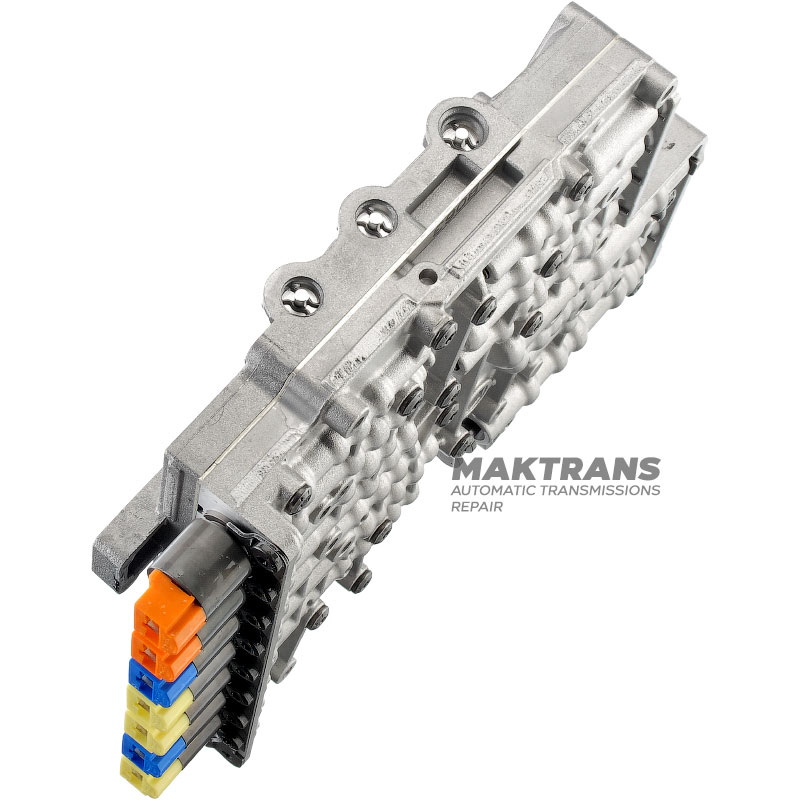 Valve body complete with solenoids (new) ZF 6HP21, 6HP21X, 6HP28, 6HP28X (M-Shift) — separator plate A063 (1068327210), 1068427234, 1068427237