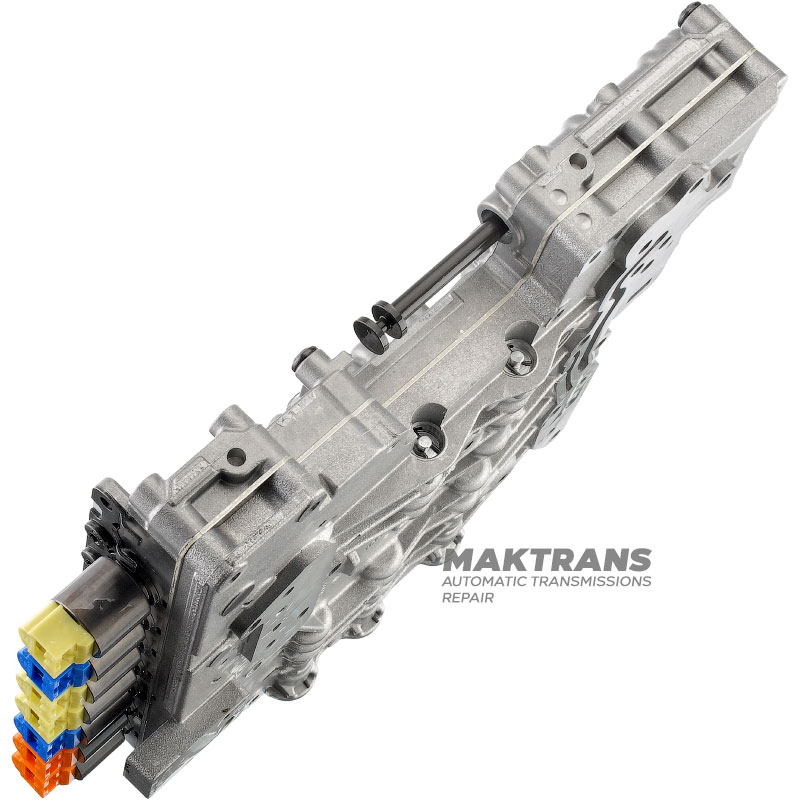 Valve body complete with solenoids (new) ZF 6HP21, 6HP21X, 6HP28, 6HP28X (M-Shift) — separator plate A063 (1068327210), 1068427234, 1068427237