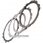 Set of steel disks Low / Reverse Clutch FORD 6F15, 6F35 / GM 6T40, 6T45 - 2 steel disks, 1 support, 1 spring, (total thickness of the set 12.20 mm)