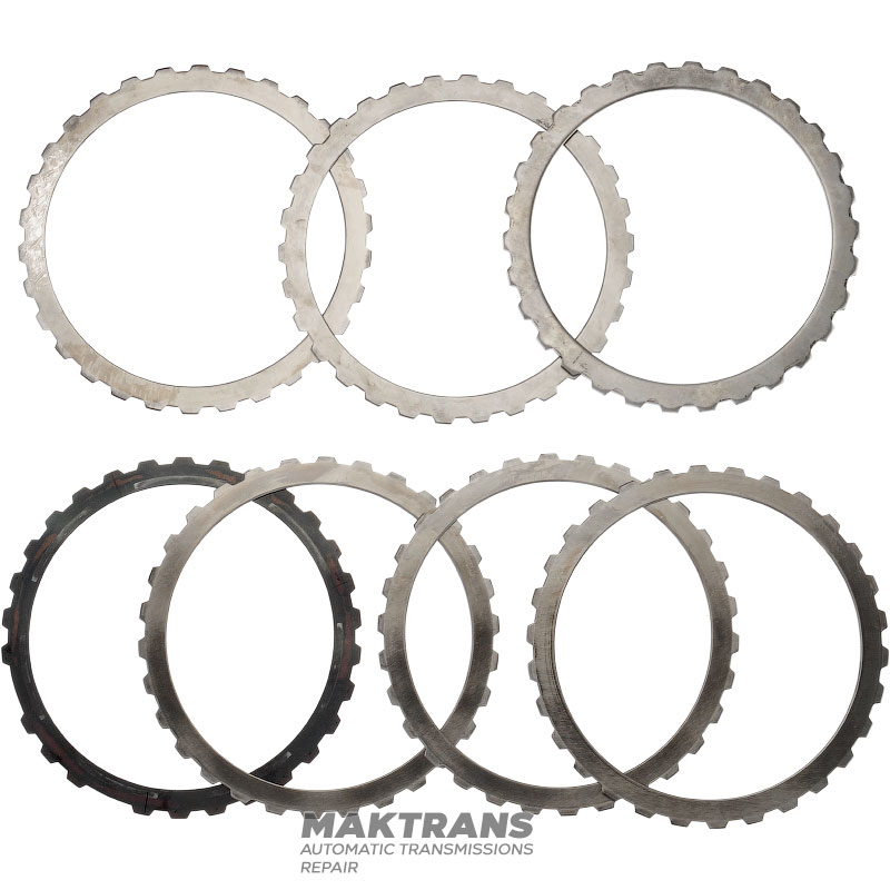Set of steel wheels D Clutch FORD 6R60, 6R75, 6R80 - 5 steel wheels, (total thickness of the set 14.45 mm)