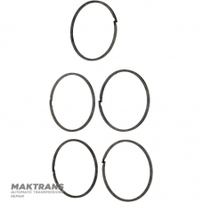 Set of plastic sealing rings for the clutch hub 6DCT450, GETRAG MPS6 - 5 rings in a set (56.35 mm x 2 mm x 53.45 mm)
