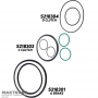 Gasket set ZF 8HP45, 8HP50, DODGE / CHRYSLER 845RE, 850RE - (2018-2021)