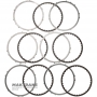 Set of steel and friction discs Low / Reverse Clutch JATCO JF018E, JF019E Hybrid - 5 friction discs, (total thickness of the set 21.85 mm)