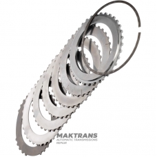 Set of steel wheels FORWARD Clutch FORD 4R70 4R75 - 5 steel wheels (thickness 1.77 mm), 1 support disk (thickness 5.55 mm / 3 mm)