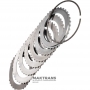 Set of steel wheels FORWARD Clutch FORD 4R70 4R75 - 5 steel wheels (thickness 1.77 mm), 1 support disk (thickness 5.55 mm / 3 mm)