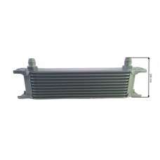 Universal oil radiator 9-row 3/4"x16 Fitting AN8 complete with fastening and fittings for connection.