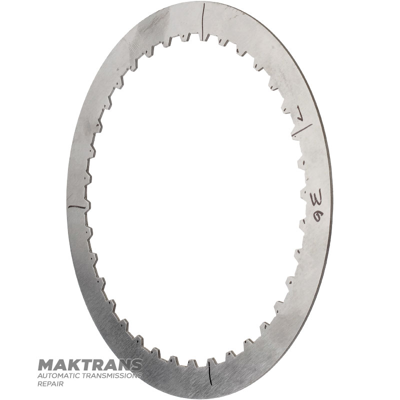 Friction disc (single-sided, internal teeth) K81 Clutch Mercedes-Benz 725.0 (AMG), NISSAN GE9R01A, JATCO JR913E A7252729802 — (external Ø 165 mm, thickness 2.10 mm, 36 teeth)