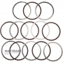 Set of steel and friction discs K38 Clutch Mercedes-Benz 725.0 - A7252721100, A7252728302, 6 friction discs (total thickness of the set 30.50 mm)