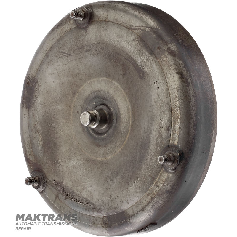 Front cover of torque converter VAG 01M, 01N, 01P (QADD, QBDD, QCDD, QCDV, QDDJ) — 01M09601P, pilot outer Ø 15.95 mm (20.95 mm), with bearing, 3 mounting studs (outer Ø 9.95 mm)