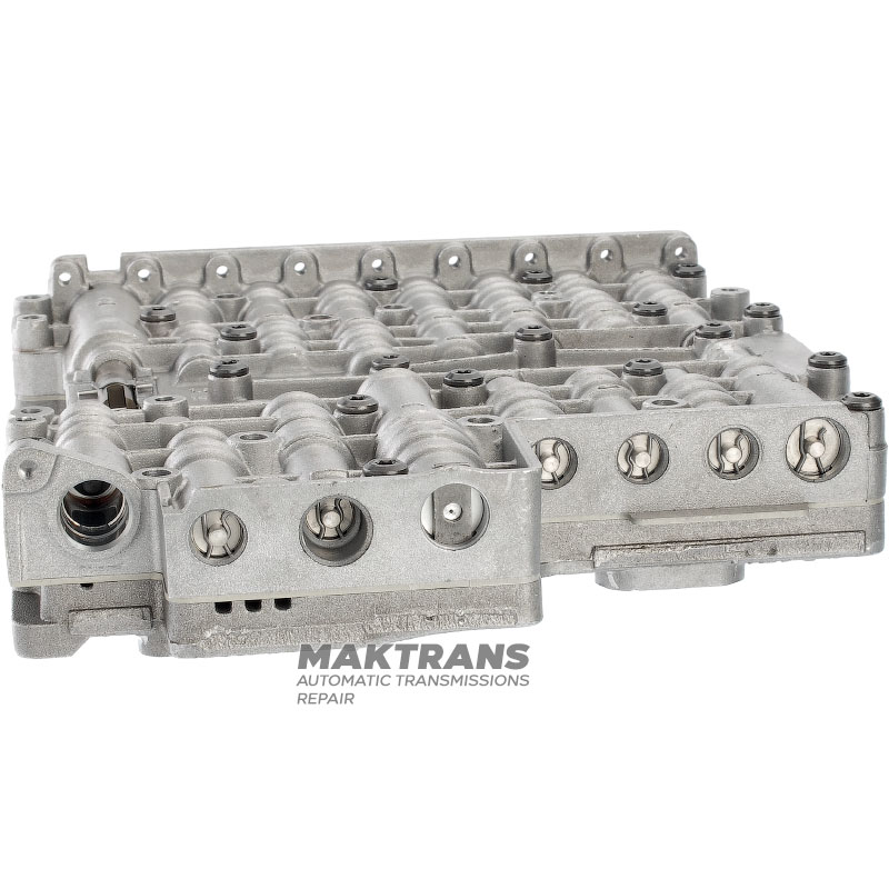 Valve body (without solenoids) ZF 6HP, separator plate AB 053 (1068327189), M-Shift — used, unrestored