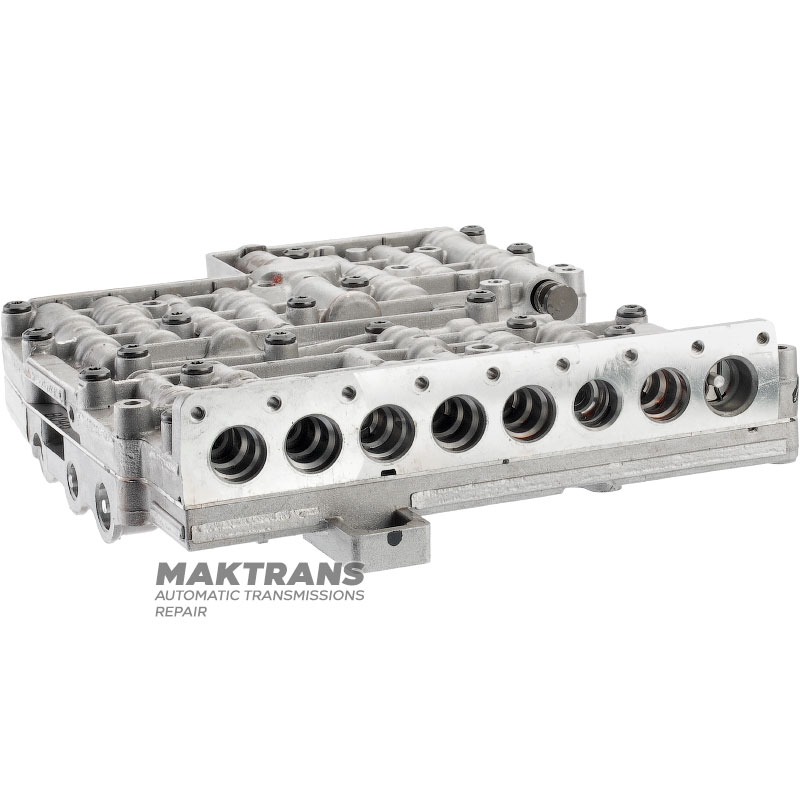 Valve body (without solenoids) ZF ZF 6HP19, 6HP26, 6HP32 (Gen1), separator plate AB 046 (1068327162), M-Shift — used, unrestored
