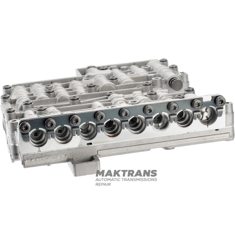 Valve body (without solenoids) ZF ZF 6HP19, 6HP26, 6HP32 (Gen1), separator plate AB 036 (1068 327 145), interchangeable with AB 051 (1068 327 179), M-Shift — used, unrestored