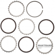 Input shaft, drum C4-C1 Clutch TOYOTA A760 E/F — C4 Clutch — 3 friction discs (total kit thickness 13.70 mm), C1 Clutch — 5 friction discs (total kit thickness 21.70 mm)