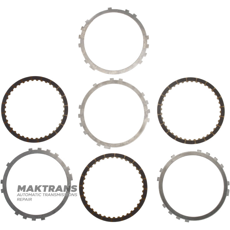 Set of steel and friction B1 Brake TOYOTA / LEXUS A750E, A750F, A760E, A760F - 3 friction discs (total thickness of the set 16 mm)