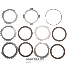 Set of steel and friction discs B2 Brake TOYOTA / LEXUS A750E, A750F, A760E, A760F - 4 friction discs (total thickness of the set 19.10 mm)