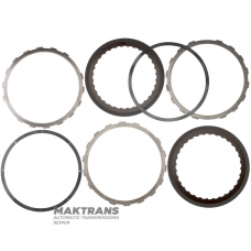 Set of steel and friction discs Low / Reverse Brake CD4E F3RZ-7B164-C, F3RZ-7B066-F - 2 friction discs (total thickness of the set 9.10 mm)