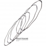 Set of steel spring rings B Brake FORD 10R140 - 5 rings in a set (192.90 mm x 1.15 mm x 182.80 mm)