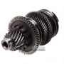 Output shaft #2 DCT250 (DPS6) complete with gears - 18 teeth (ext.Ø 55.40 mm), 52 teeth (ext.Ø 128.40 mm), 48 teeth (ext.Ø 102.85 mm), 56 teeth (ext.Ø117.85 mm)