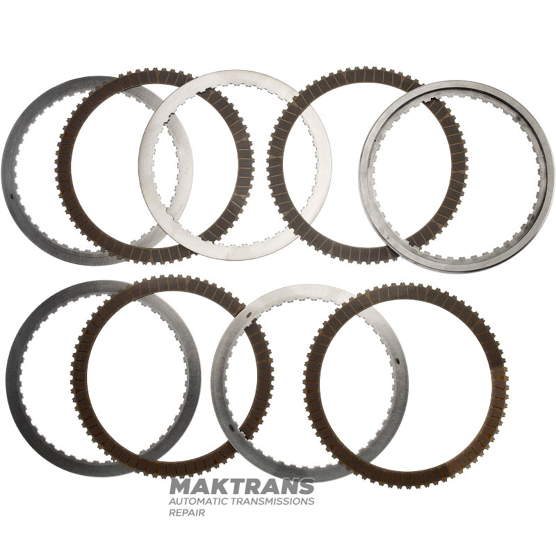 Set of steel and friction discs F Clutch FORD 10R140 LC3Z-7B164-D, LC3Z-7E313-A - 4 friction discs (total thickness of the set 24.70 mm)