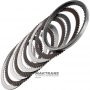 Set of steel and friction discs F Clutch FORD 10R140 LC3Z-7B164-D, LC3Z-7E313-A - 4 friction discs (total thickness of the set 24.70 mm)