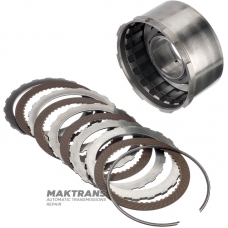 Drum DIRECT Clutch FORD A4LD, 4R44E, 4R55E, 5R55E, 5R55N, 5R55S, 5R55W, 97GT-7D047-A1E - 4 friction discs (total thickness of the set 20.55 mm)