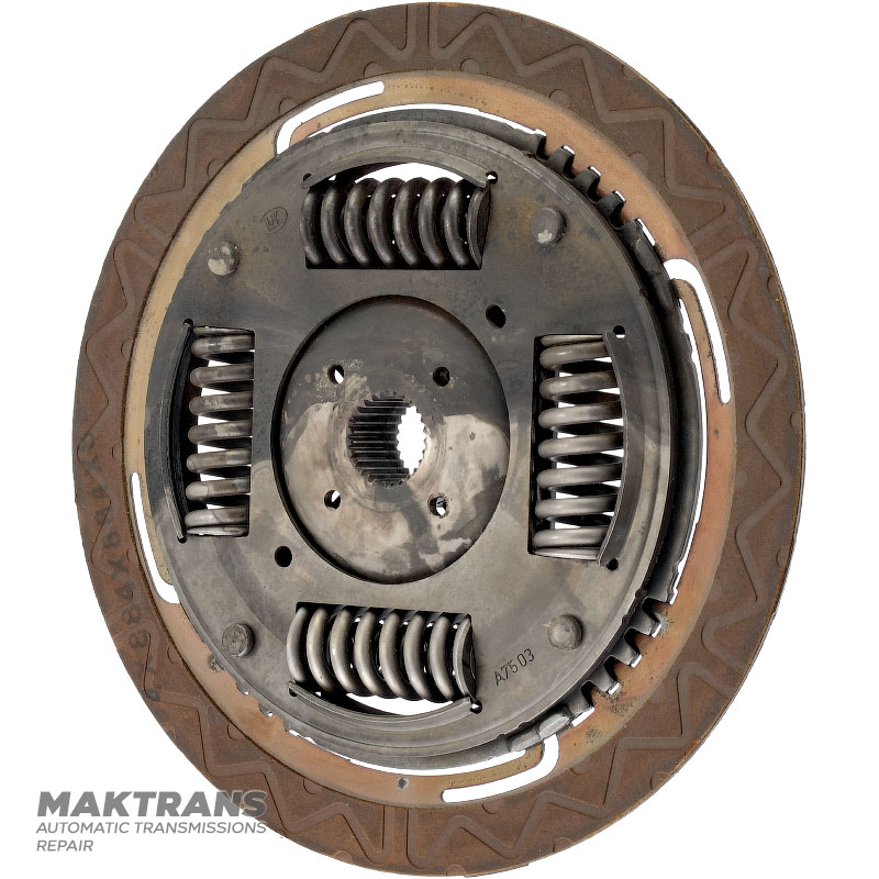 Friction disc with spring damper of hydraulic converter GM 6L45, 6L50 — BMW (2006 - 2013) — (outer Ø 220 mm, 27 splines on the inner side)