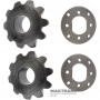 Set of half-axle gears (2 pcs.) and satellites (2 pcs.) Aisin Warner TF-73SC — outer Ø of half-axle gear 40 mm (26 splines for half-axle)