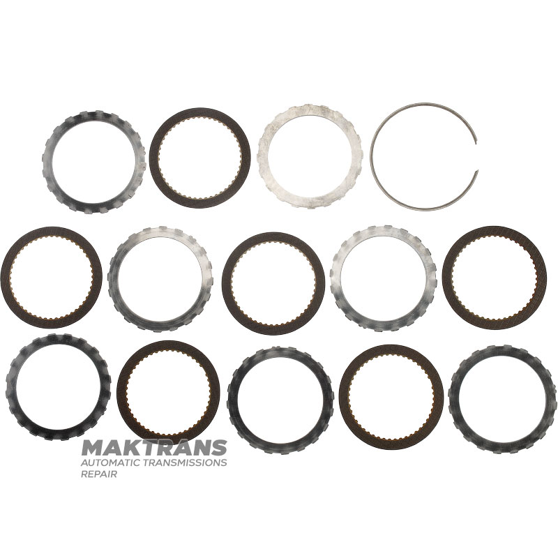 Direct Clutch Drum A4LD, 4R44E, 4R55E, 5R55E, 5R55N, 5R55S, 5R55W, 91DT-7D047-EB, 91DT-7D047-EC — 6 friction discs (total thickness of the kit 25.30 mm), with a sleeve under the hub