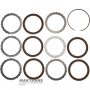Direct Clutch Drum A4LD, 4R44E, 4R55E, 5R55E, 5R55N, 5R55S, 5R55W, 95GT-7D047-C1A — 5 friction discs (total kit thickness 22 mm), with a sleeve under the hub