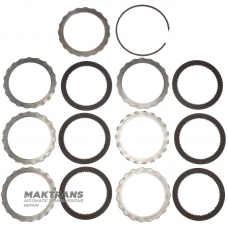 FORWARD Clutch Drum FORD A4LD, 4R44E, 4R55E, 5R55E, 5R55N, 5R55S, 5R55W 91DT-7A511-EB — with Teflon rings on the hub, 6 friction discs (total thickness of the kit 25.75 mm)