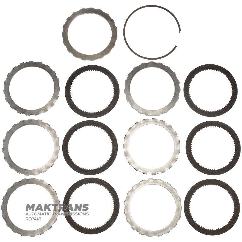 FORWARD Clutch Drum FORD A4LD, 4R44E, 4R55E, 5R55E, 5R55N, 5R55S, 5R55W 91DT-7A511-EB — with Teflon rings on the hub, 6 friction discs (total thickness of the kit 25.75 mm)