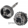 Rear planetary gear, output shaft TOYOTA / LEXUS A750 E/F, A760 E/F 3576060060 — shaft length 100 mm, 23 splines (outer Ø 30.45 mm, length of splined part of shaft 26 mm), 4 satellites (19 teeth on satellites)