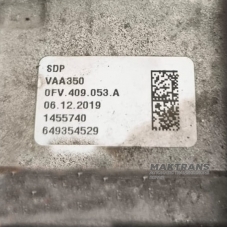 Transfer case transmission VAG 0GC DQ381 — transfer case marking SDP, VAA350, 0FV409053A