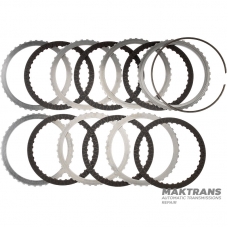 Set of steel and friction discs C Clutch FORD 10R140 LC3Z-7H095-A, LC3Z-7B442-C - 6 friction discs (total thickness of the set 32 mm)