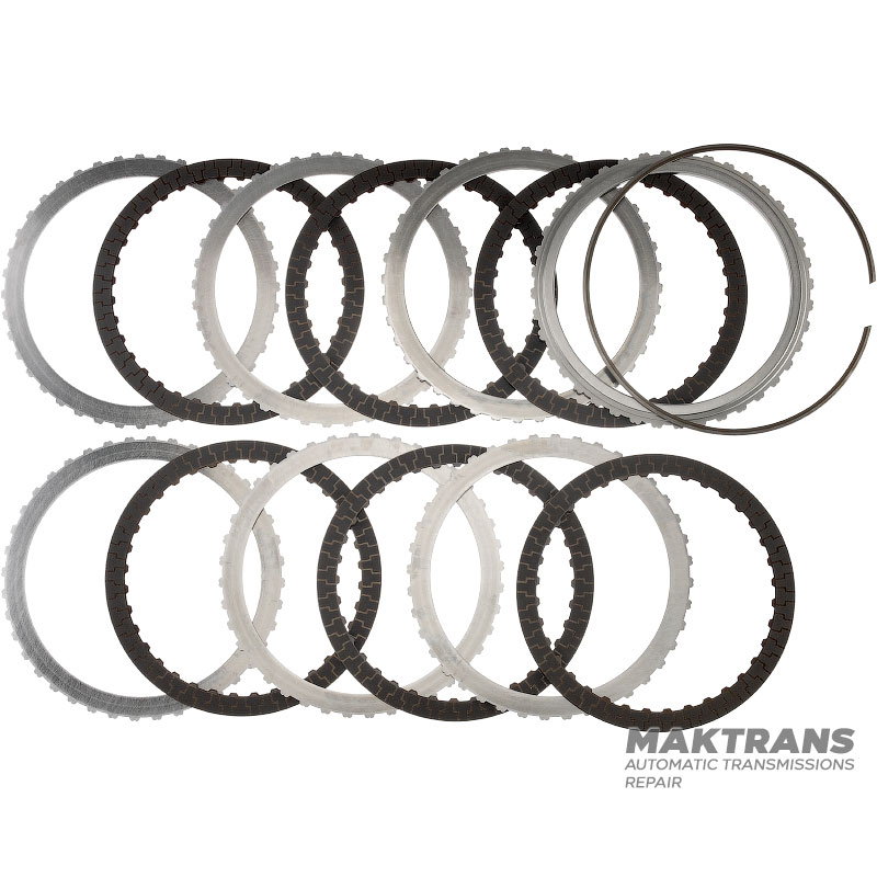 Set of steel and friction discs C Clutch FORD 10R140 LC3Z-7H095-A, LC3Z-7B442-C - 6 friction discs (total thickness of the set 32 mm)