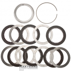 Steel and friction disc set D Clutch FORD 10R140 LC3Z-7B164-B, LC3Z-7G474-A, LC3P-7P183-AK - 6 friction discs (total thickness of the set 23.35 mm / 27.90 mm)