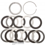 Steel and friction disc set D Clutch FORD 10R140 LC3Z-7B164-B, LC3Z-7G474-A, LC3P-7P183-AK - 6 friction discs (total thickness of the set 23.35 mm / 27.90 mm)