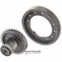Main differential pair (20*73, 46) TOYOTA U760E — helical differential gear 73 teeth (outer Ø 207.90 mm), intermediate shaft 20 teeth (outer Ø 62 mm) / 46 teeth (outer Ø 142.15 mm)