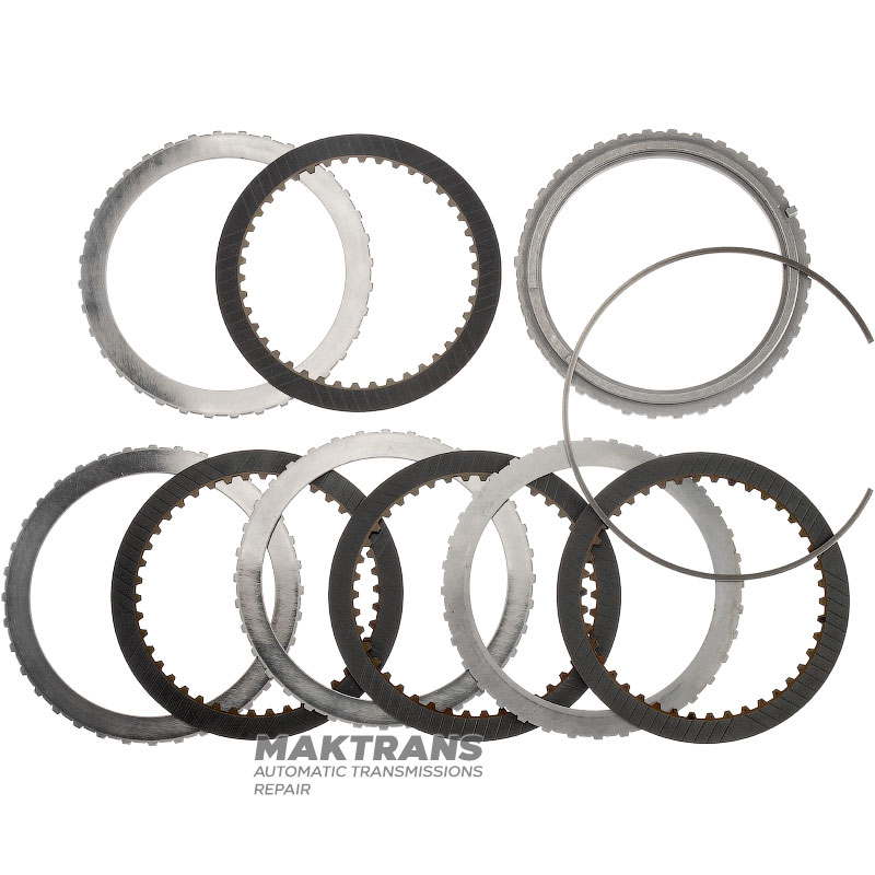 Steel and friction disc set C3 (1-3-5-6-7) Clutch GM 8L90 24259243, 24271904 - 4 friction discs (total thickness of the set 25.50 mm)