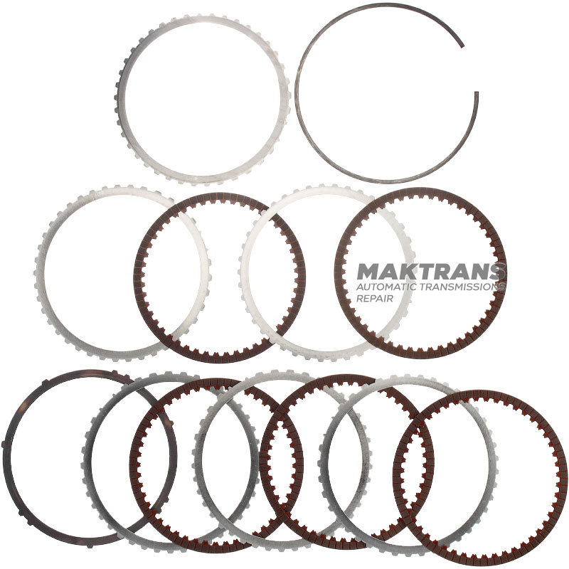 Set of steel and friction discs B06 Clutch Mercedes-Benz 725.0 AMG, A7252725806, A7252724905, A7252728901 - 5 friction discs (total thickness of the set 21.20 mm)