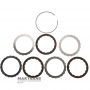 Overdrive Clutch Drum A4LD, 4R44E, 4R55E, 5R55E, 5R55N, 5R55S, 5R55W 97GT-7L668-AE - Drum with sleeve, 3 friction discs (total thickness of the set 15.55 mm)