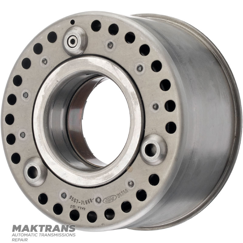 Overdrive Clutch Drum A4LD, 4R44E, 4R55E, 5R55E, 5R55N, 5R55S, 5R55W FOTZ-7L669-A - Drum with sleeve, 2 friction discs (total thickness of the set 12.10 mm)