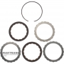 Overdrive Clutch Drum A4LD, 4R44E, 4R55E, 5R55E, 5R55N, 5R55S, 5R55W FOTZ-7L669-A - Drum with sleeve, 2 friction discs (total thickness of the set 12.10 mm)