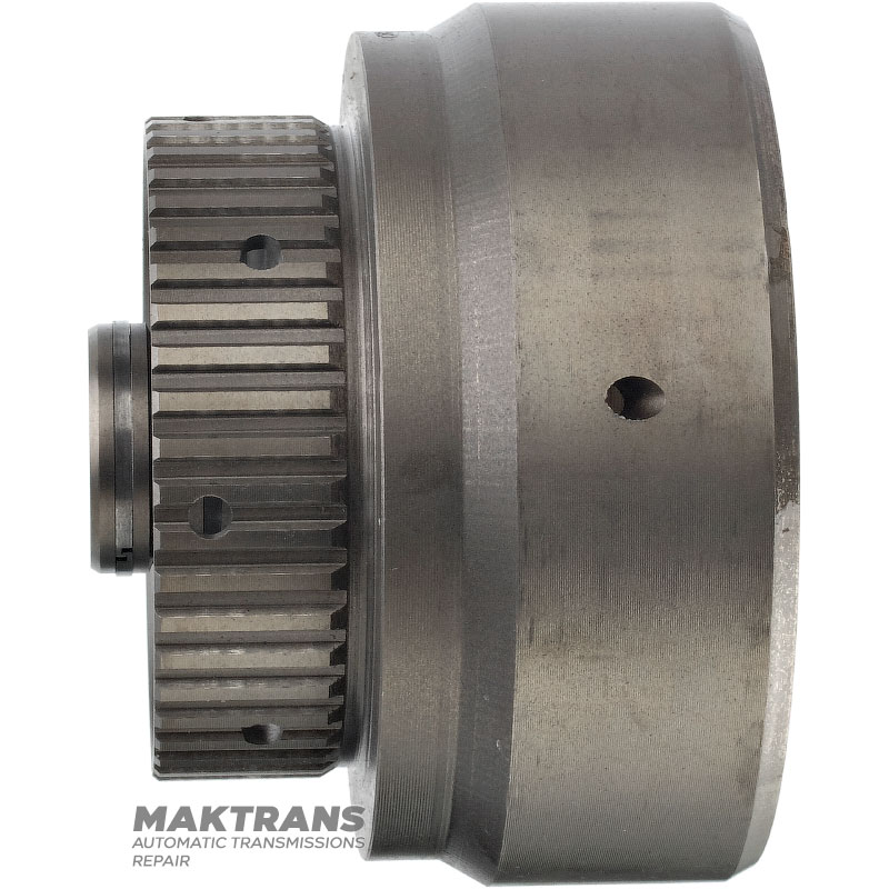 Drum FORWARD Clutch FORD A4LD, 4R44E, 4R55E, 5R55E, 5R55N, 5R55S, 5R55W 91DT-7A511-EB — hub with Teflon rings, for 6 friction discs (empty, without discs)