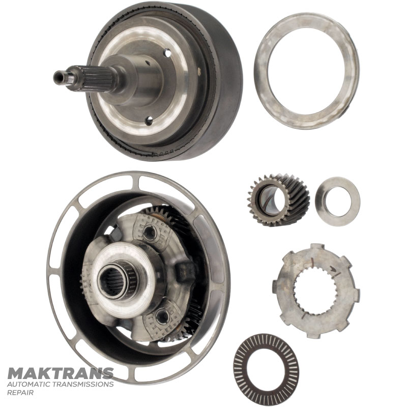 Planetary gear (with ring for sensor, 8 blades) OVERDRIVE FORD A4LD, 4R44E, 4R55E, 5R55E (since 1997-up) — 3 satellites (25 teeth), sun gear 24 teeth (outer Ø 37.10 mm), ring gear 70 teeth (outer Ø 115.50 mm)