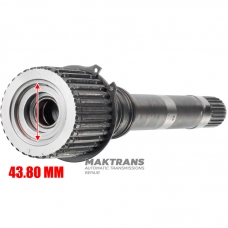 Input shaft ALLISON 1000 29539506 - shaft length 346 mm, 25 splines (ext.Ø 32.25 mm) / 34 splines (ext.Ø 69.85 mm), for needle bearing 43.80 mm