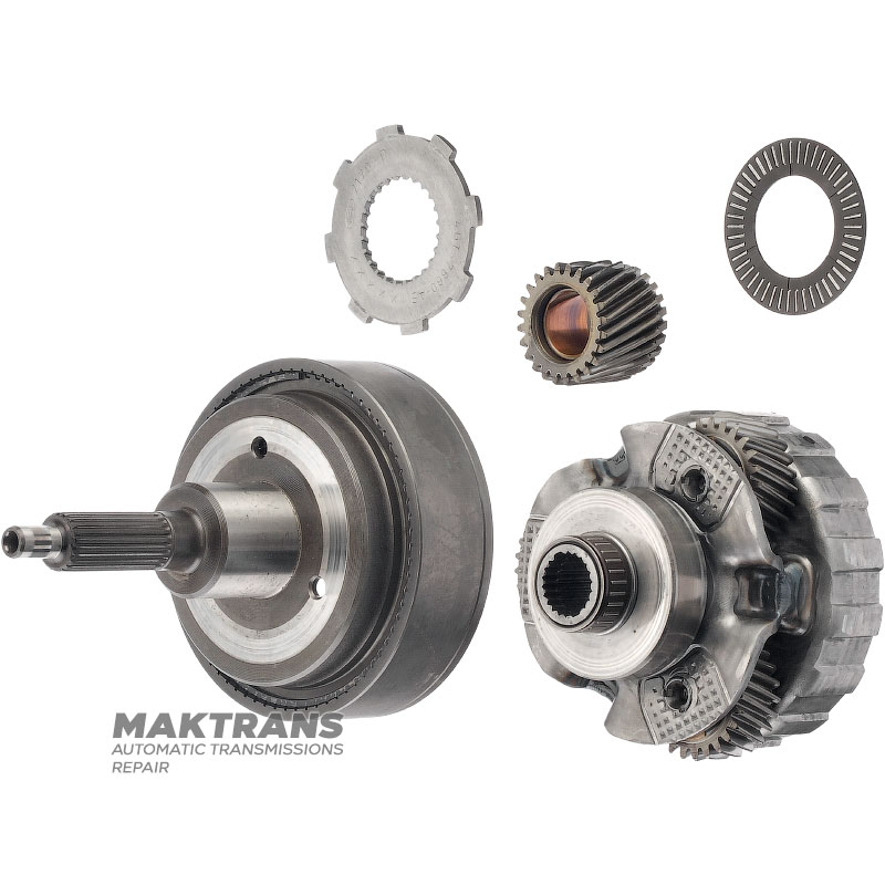 Planetary gear OVERDRIVE FORD A4LD, 4R44E, 4R55E, 5R55E — 3 satellites (25 teeth), sun gear 24 teeth (outer Ø 36.85 mm), ring gear 72 teeth (outer Ø 115.50 mm), 23 splines (length of spline part 39 mm)