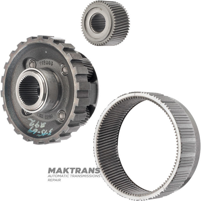 Rear planetary gear ALLISON 1000 - sun gear 49 teeth (for bearing 53.70 mm), 4 satellites (27 teeth, external Ø 43.65 mm), 29541008, 24279272, 29539512